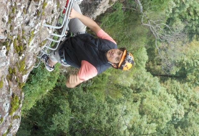 Montando la escalera